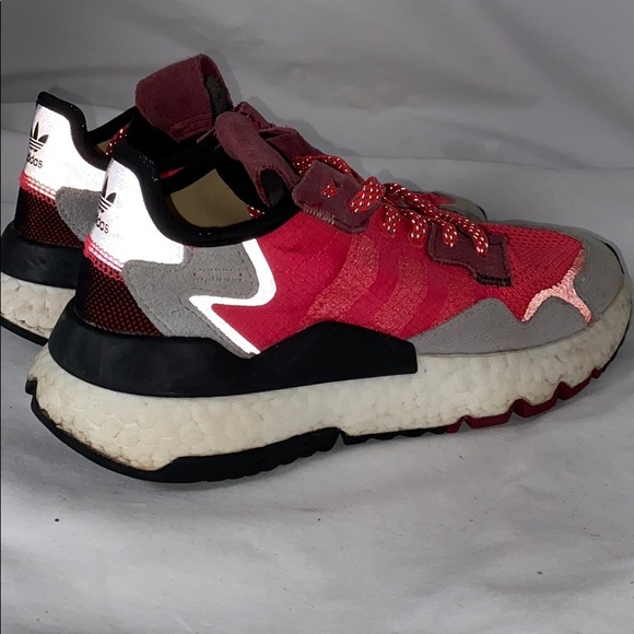 Adidas night jogger boost pink gray size 4 1/2 - Picture 7 of 10